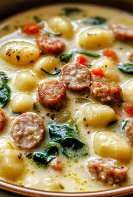 Creamy Sausage Gnocchi Soup