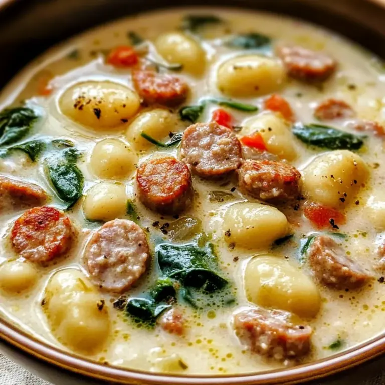 Creamy Sausage Gnocchi Soup