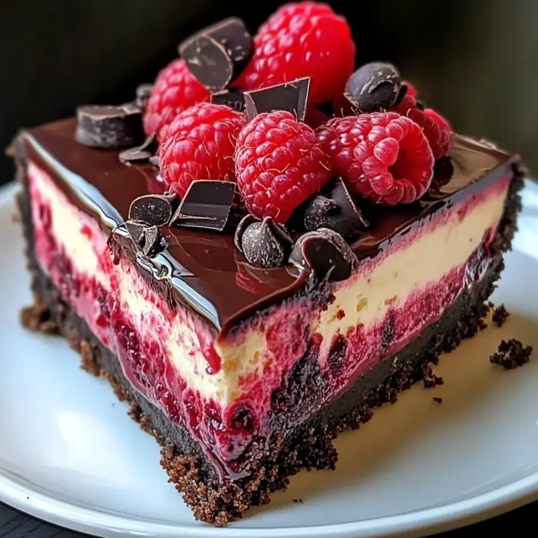 Dark Chocolate Raspberry Cheesecake: Indulge in a Decadent Dessert Delight