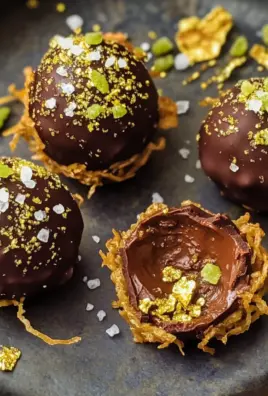 Dubai Chocolate Bonbons with Sea Salt