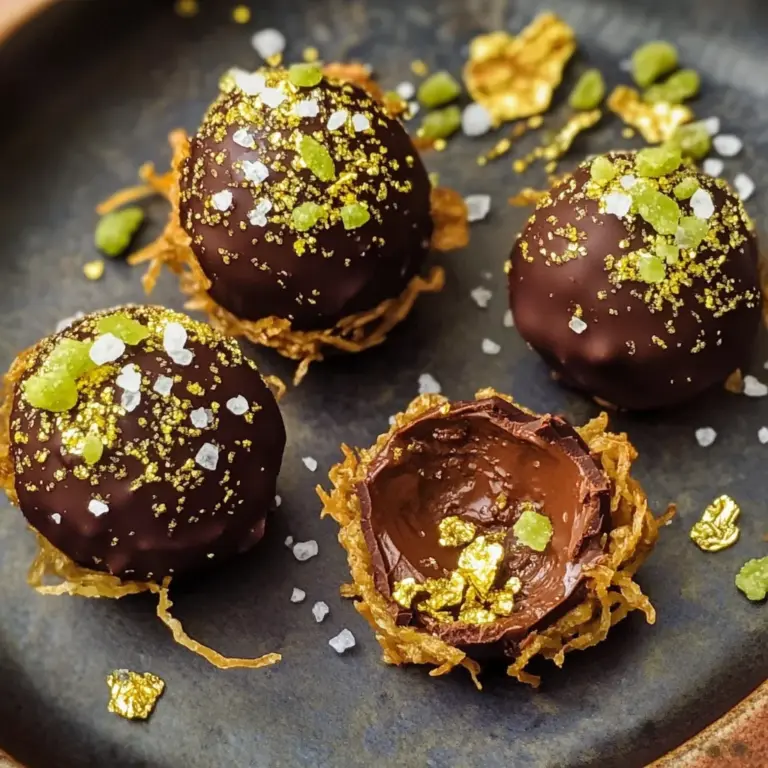 Dubai Chocolate Bonbons with Sea Salt