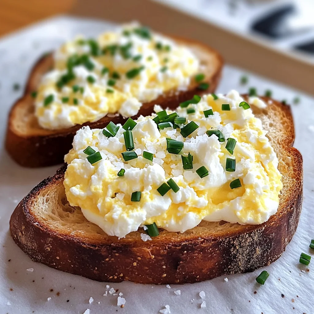 Easy 6-Ingredient Egg and Ricotta Toast
