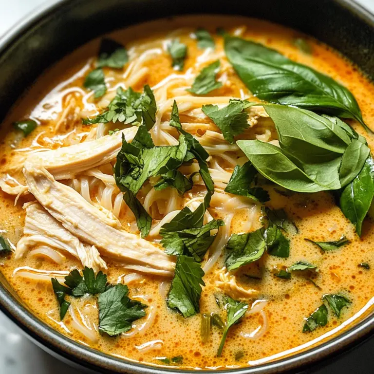 Easy Thai Chicken Curry Soup