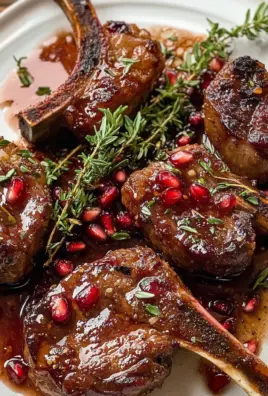 Fancy Pomegranate Lamb Chops