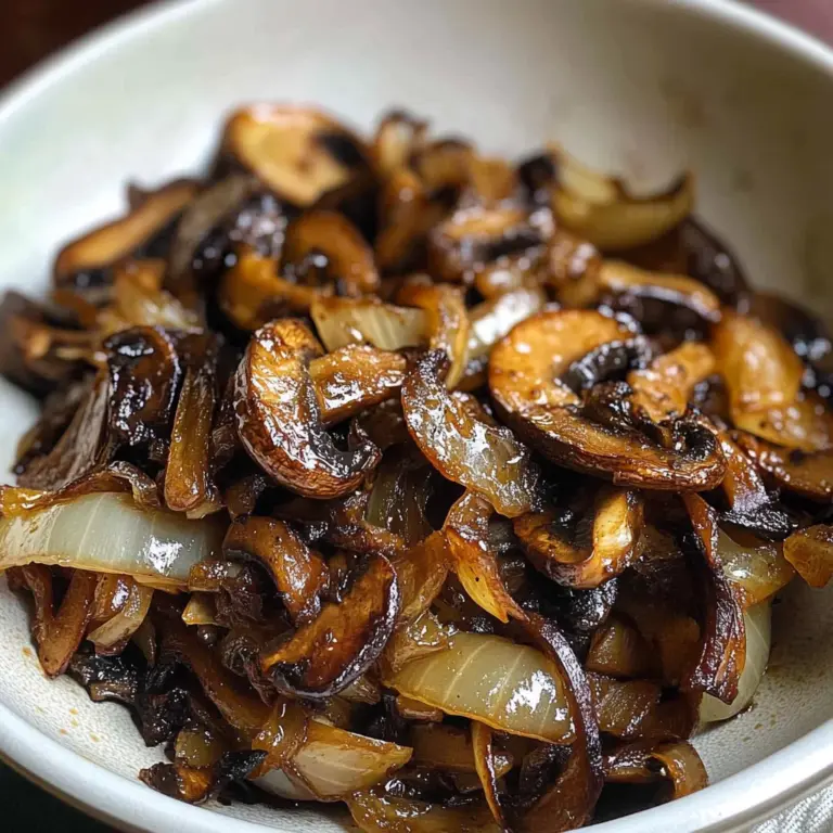 Flavorful Caramelized Mushrooms and Onions