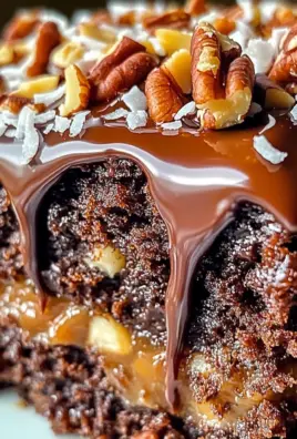 German Chocolate Poke Cake