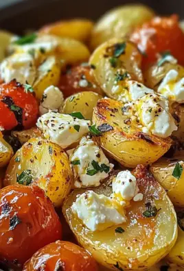 Healthy Baked Feta Potatoes : Easy Potatoes