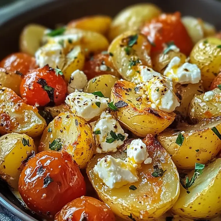 Healthy Baked Feta Potatoes : Easy Potatoes