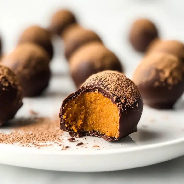 Healthy Pumpkin Truffles