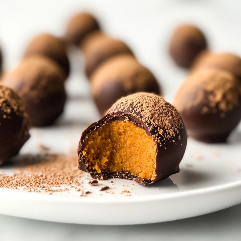 Healthy Pumpkin Truffles