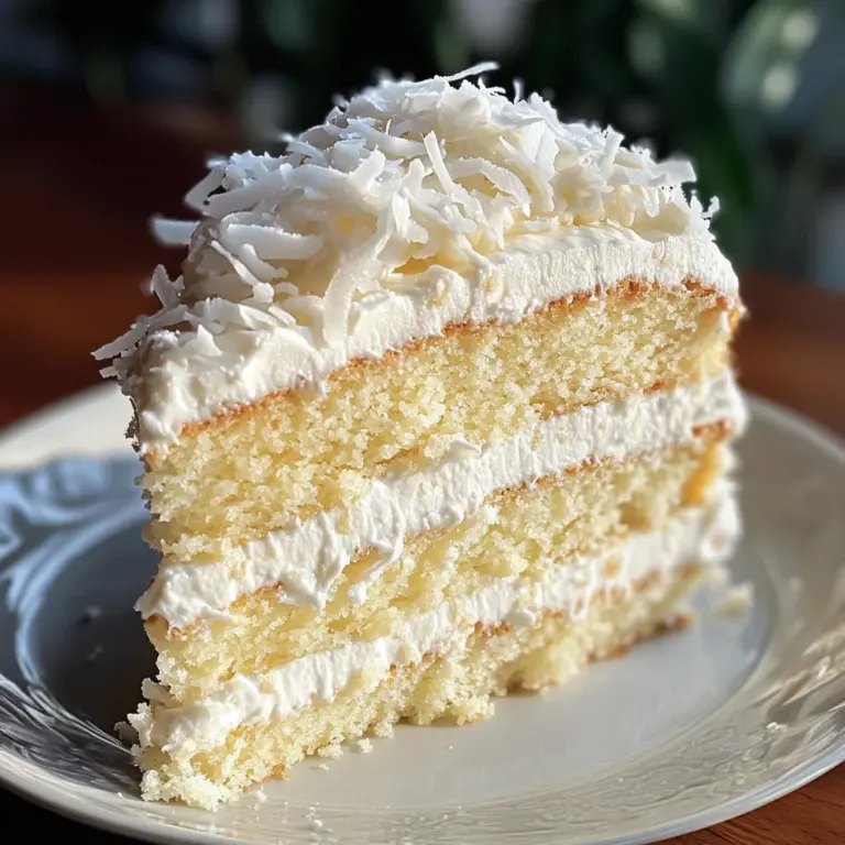 Heavenly Coconut Cream Cake: A Slice of Paradise Awaits!