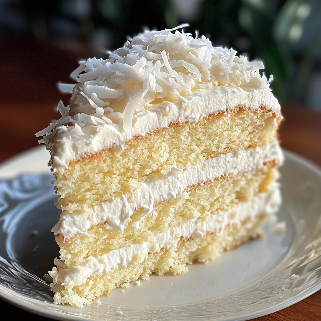Heavenly Coconut Cream Cake: A Slice of Paradise Awaits!