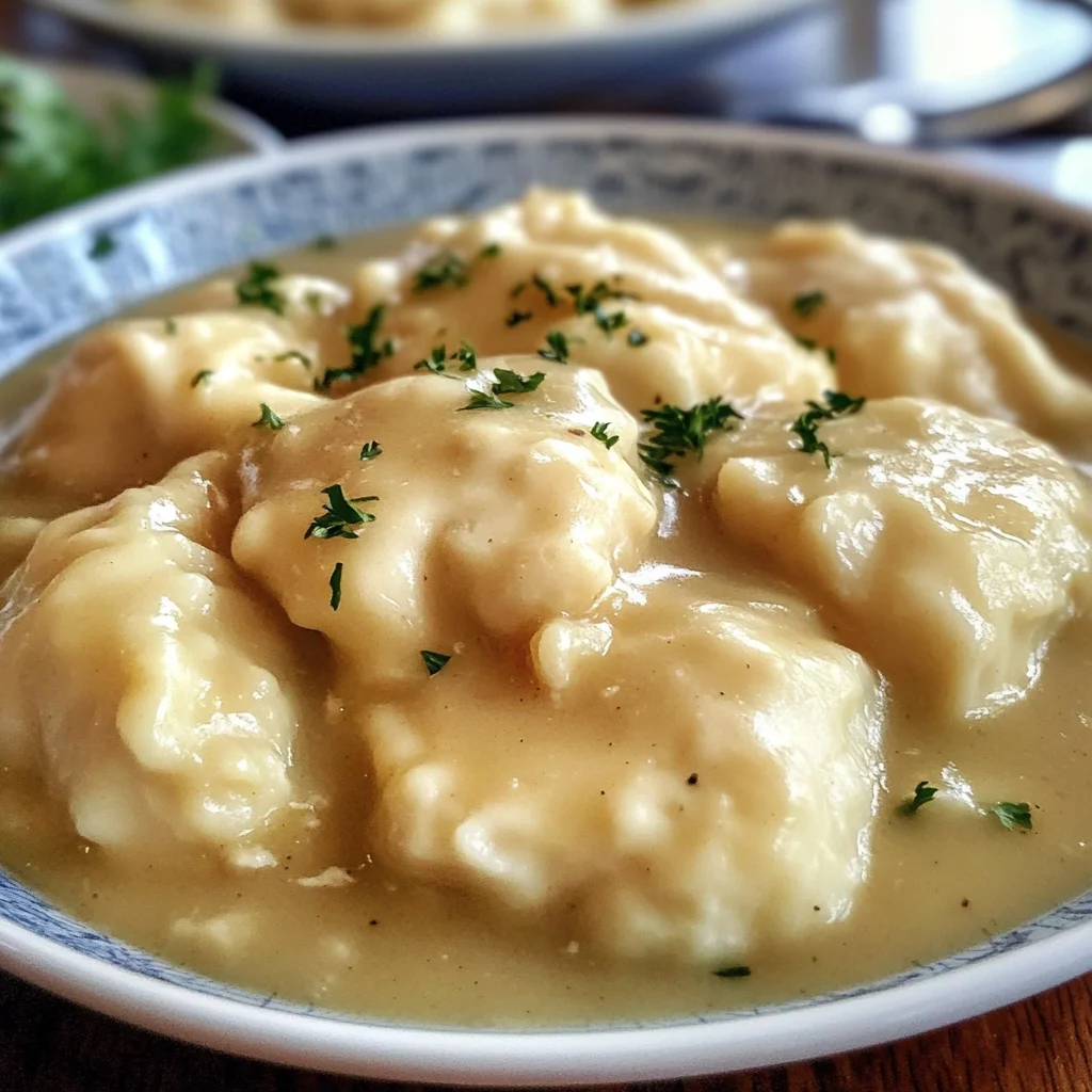 Homemade Cracker Barrel-Style Chicken and Dumplings