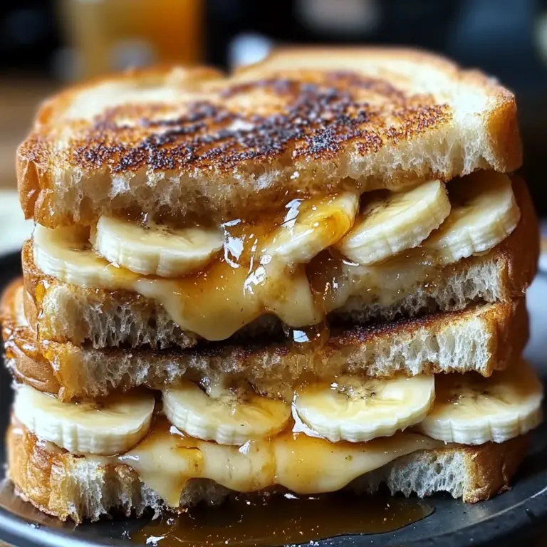 Honey Banana Grilled Cheese Sandwich
