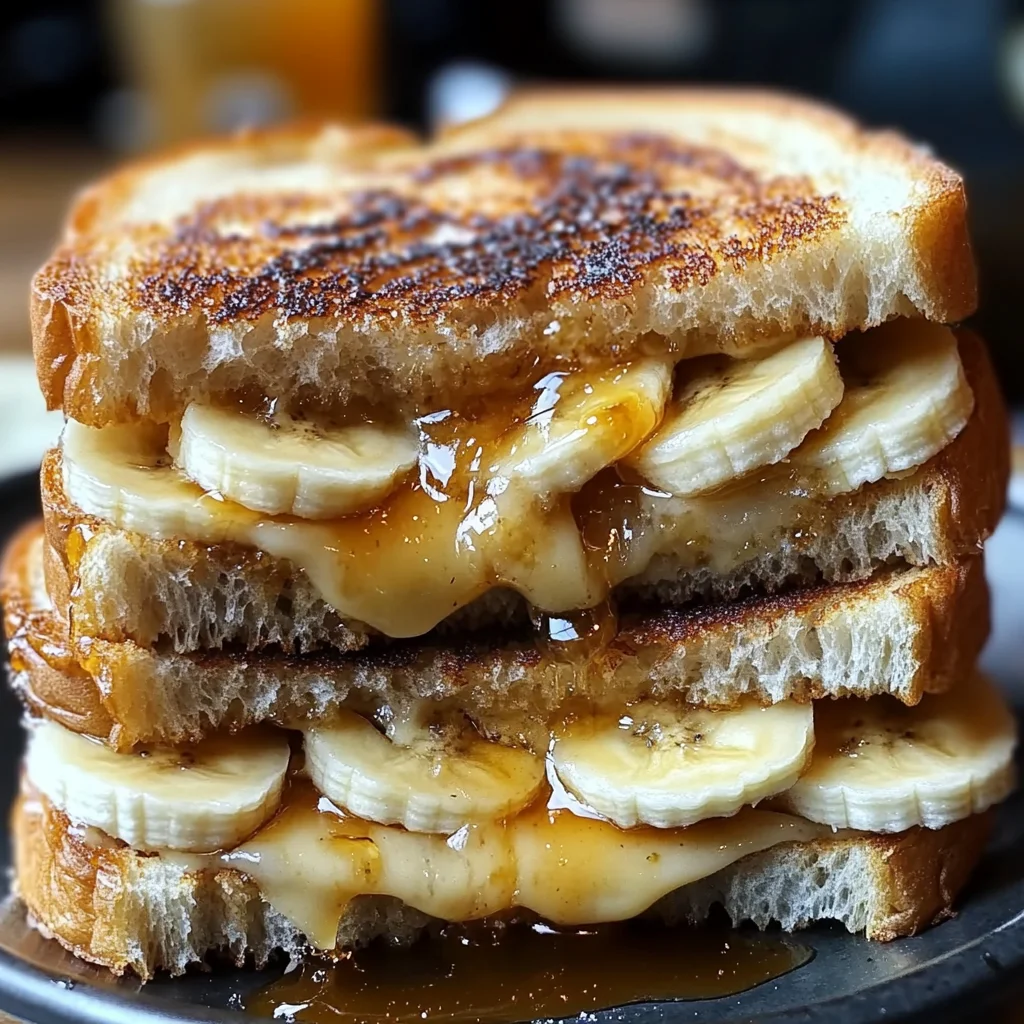 Honey Banana Grilled Cheese Sandwich