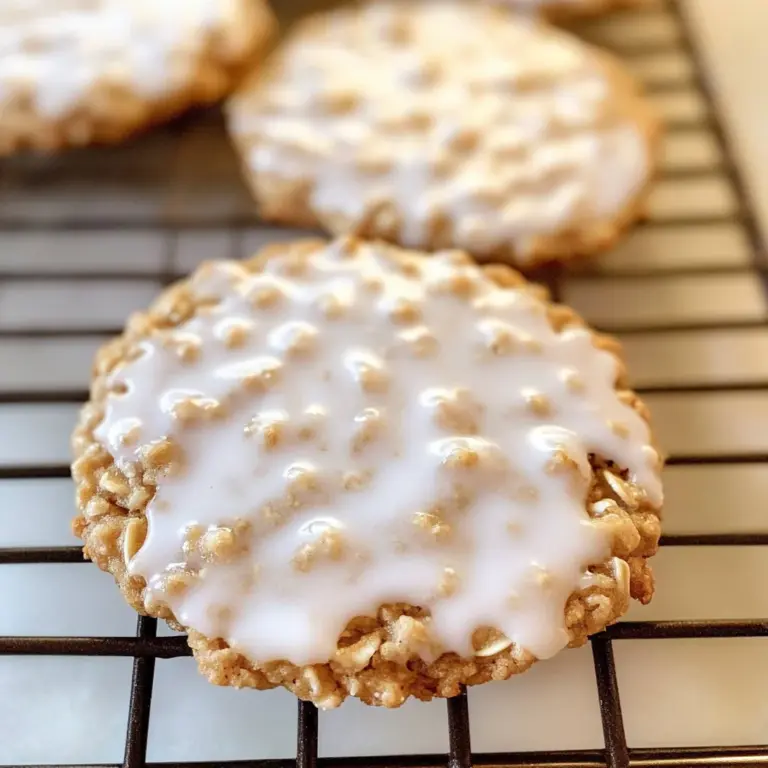 Iced Oatmeal Cookies Recipe
