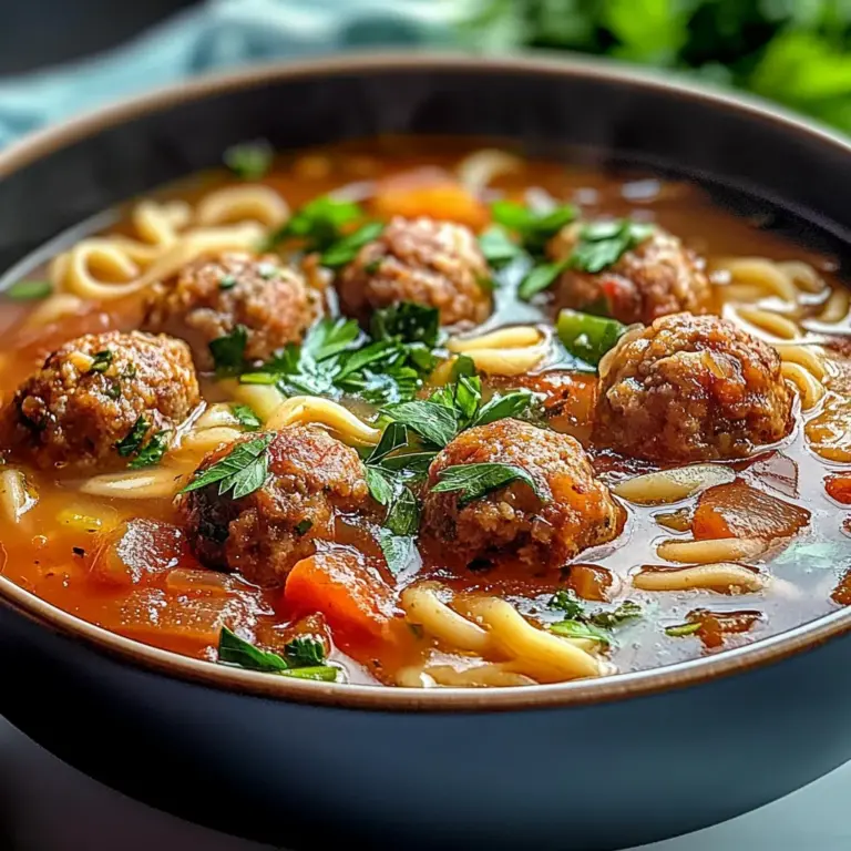Italian Meatball Soup: Comfort in a Bowl