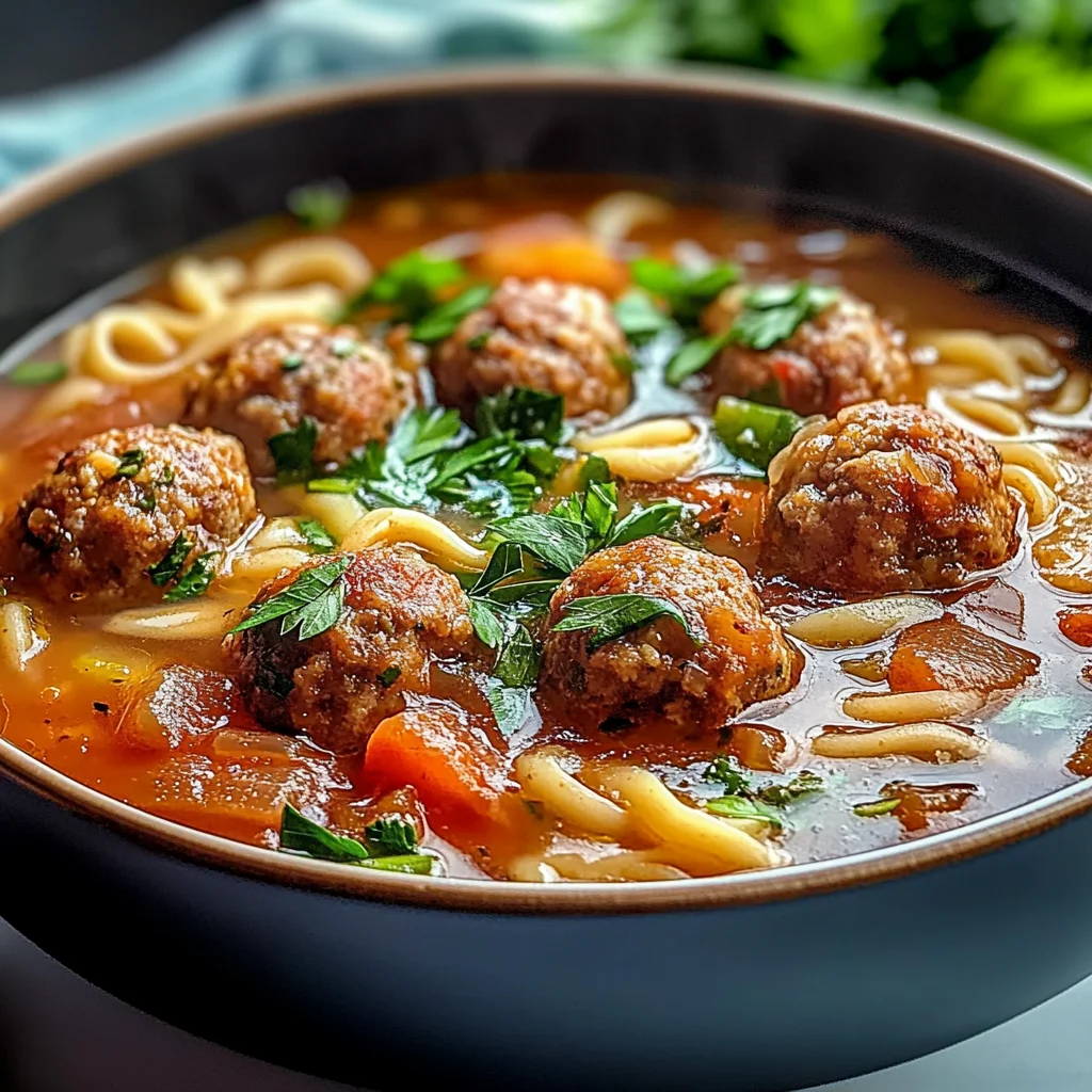 Italian Meatball Soup: Comfort in a Bowl