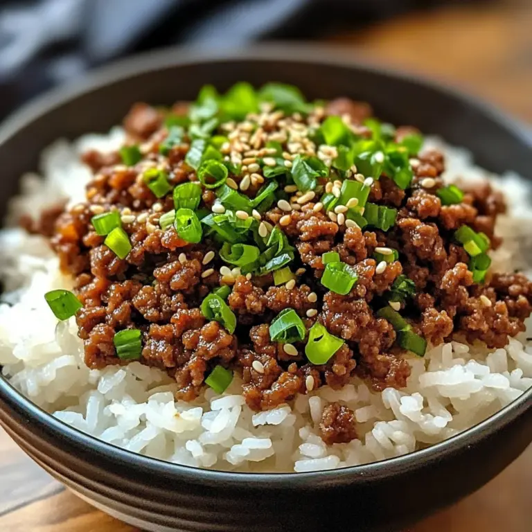 Korean Ground Beef Bowl (25-Minutes)