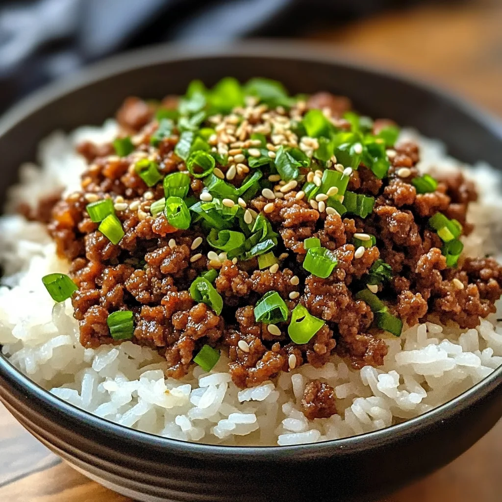 Korean Ground Beef Bowl (25-Minutes)