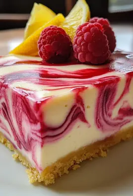 LEMON RASPBERRY SWIRL CHEESECAKE
