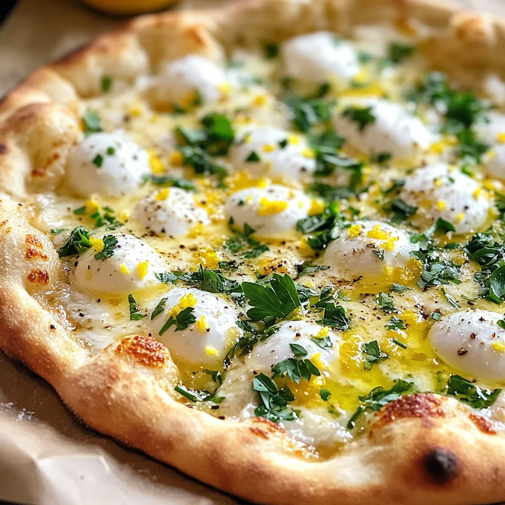 Lemon Pizza with Fresh Herbs