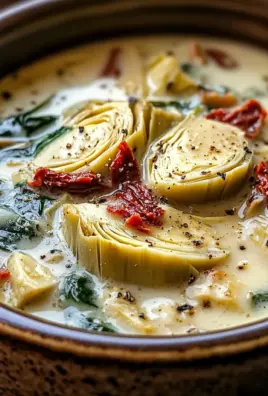 Lemony Tuscan Artichoke Soup