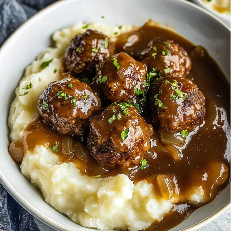 Meatballs and Gravy