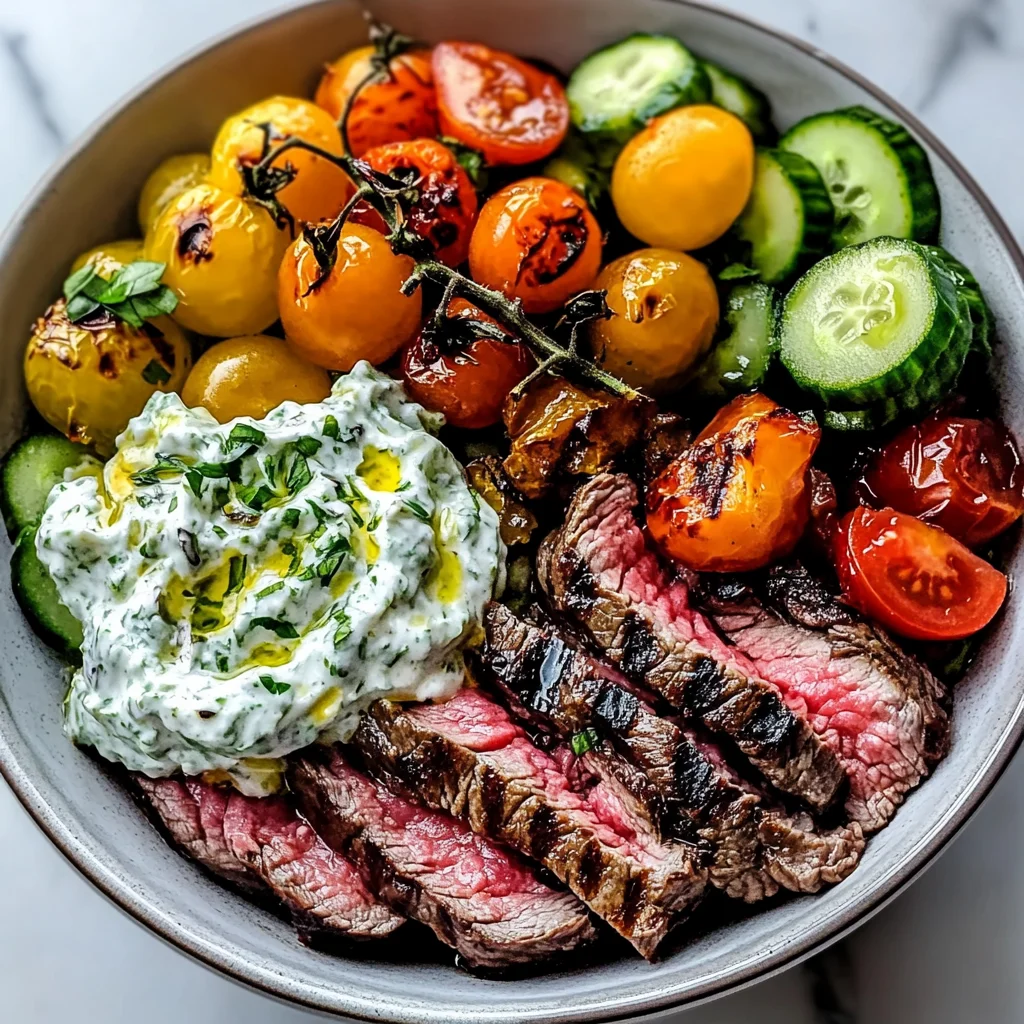 Mediterranean Steak Bowl Recipe