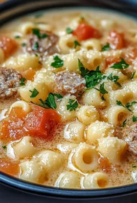 Parmesan Italian Sausage Ditalini Soup