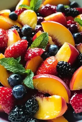 Peach Berry Fruit Salad