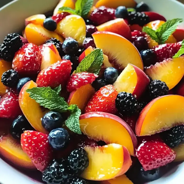 Peach Berry Fruit Salad