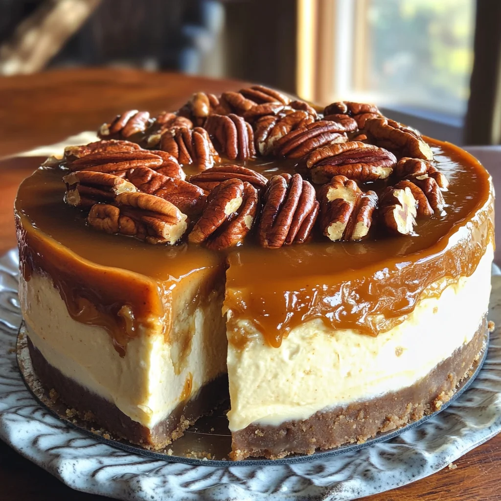 Pecan Pie Pumpkin Cheesecake