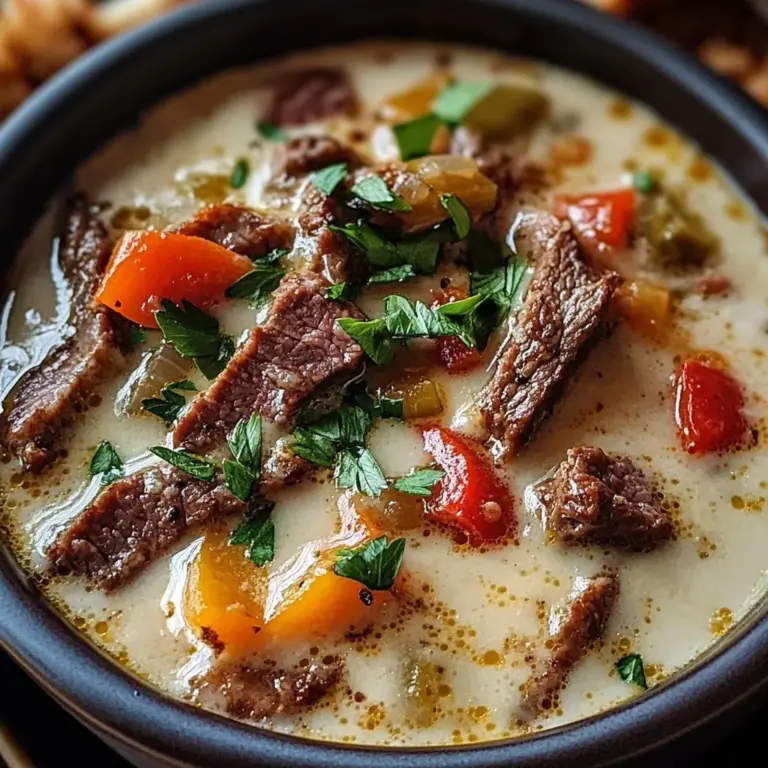 Philly Cheesesteak Soup: The Ultimate Comfort Food Recipe