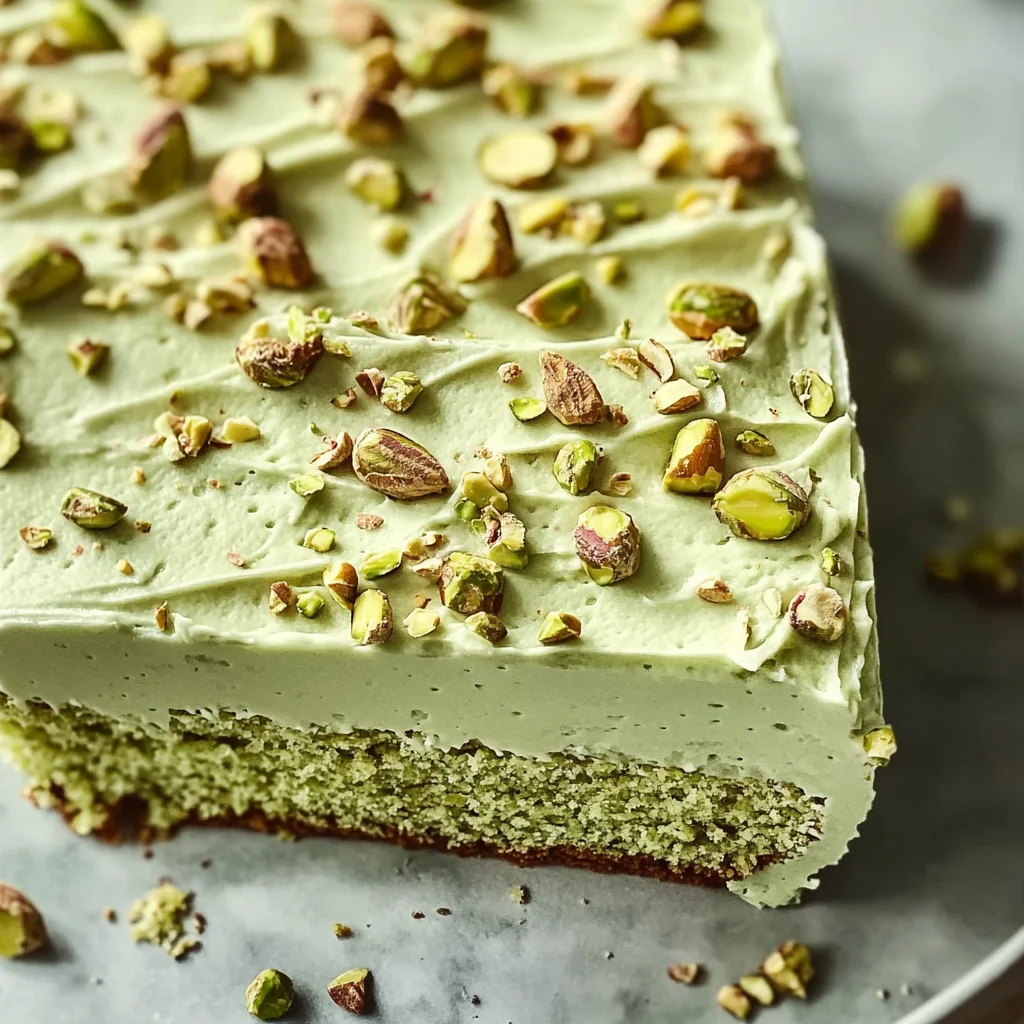 Pistachio Sheet Cake