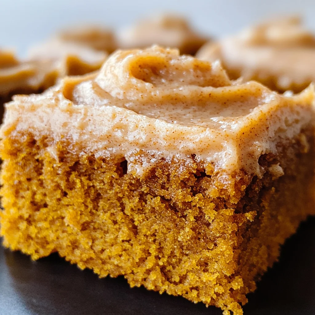 Pumpkin Bars with Brown Sugar Frosting