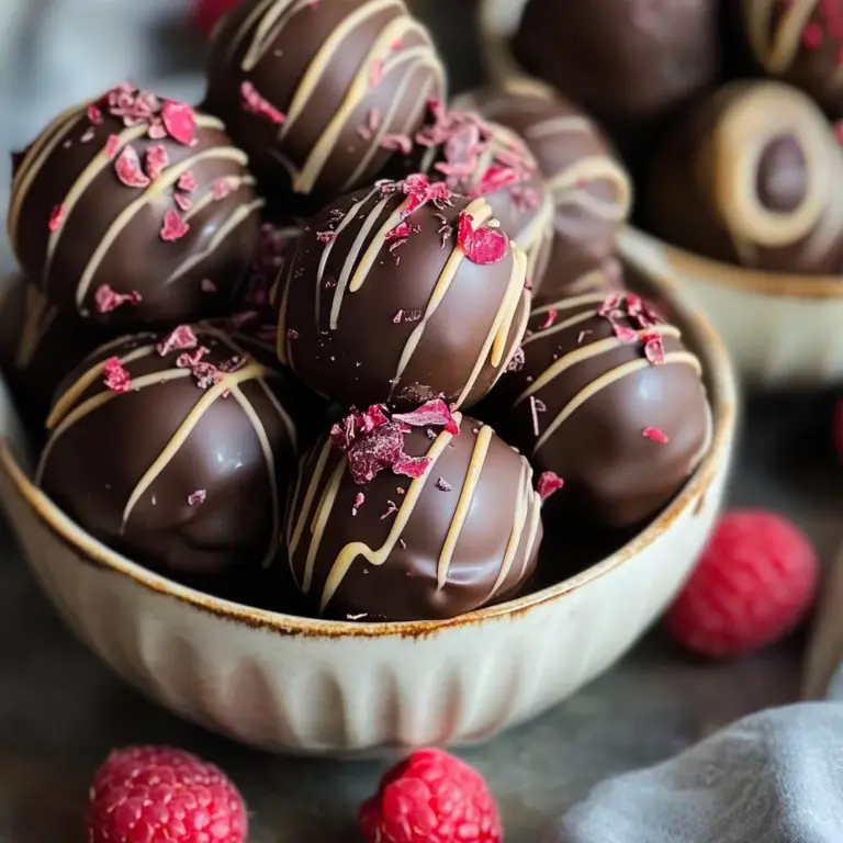 Raspberry Chocolate Truffles