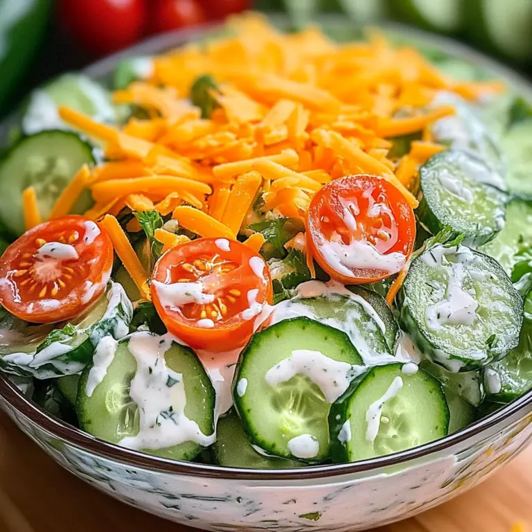 Refreshing Cucumber Ranch Crack Salad Recipe