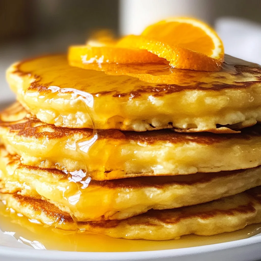 Ricotta Pancakes with Orange Syrup