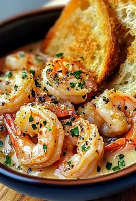 Shrimp Scampi Bowls with Garlic Bread