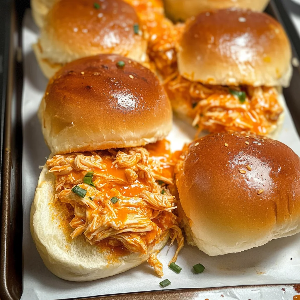 Spicy Buffalo Chicken Sliders