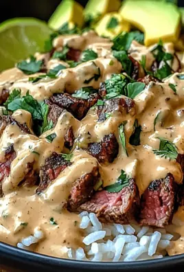 Steak Queso Rice