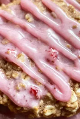 Strawberry Iced Oatmeal Cookies Recipe