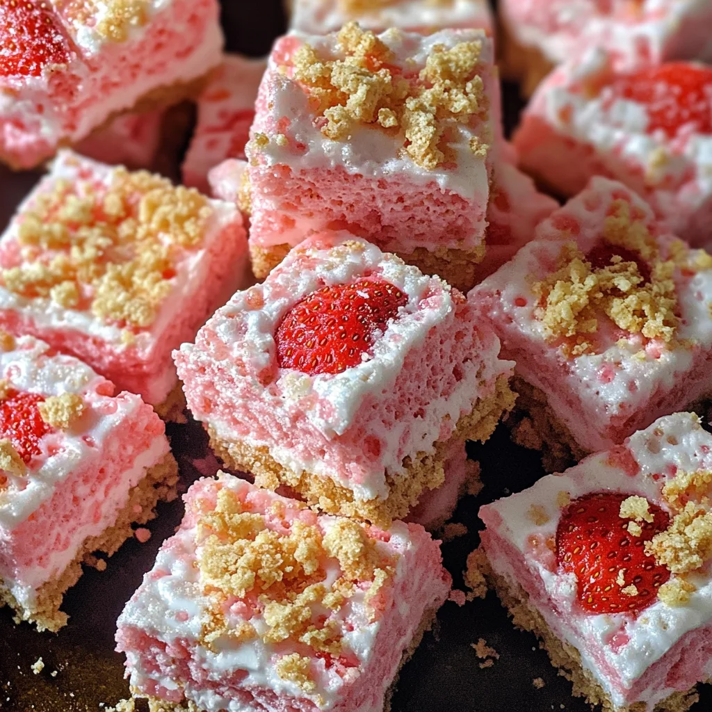 Strawberry Shortcake Rice Krispie Treats