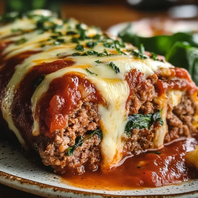 Stuffed Italian Meatloaf
