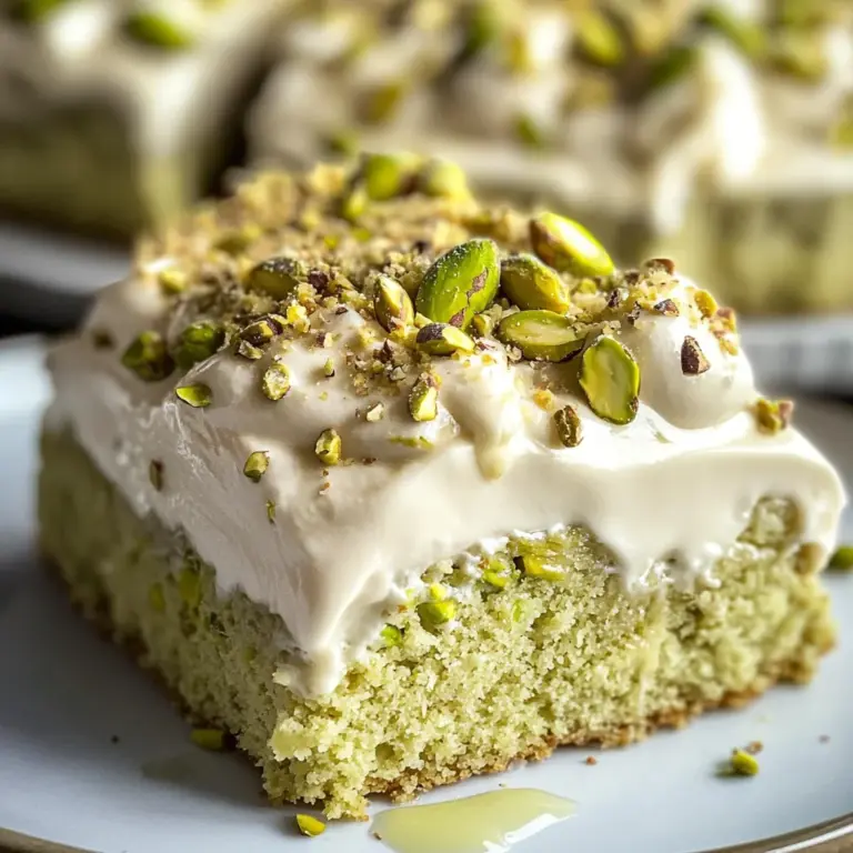 Vegan Pistachio Tres Leches (3 Milk Cake)