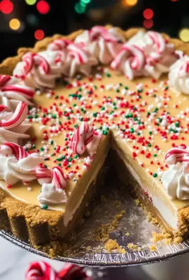 White Chocolate Candy Cane Pie