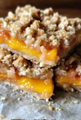 gluten free vegan peach crumb bars