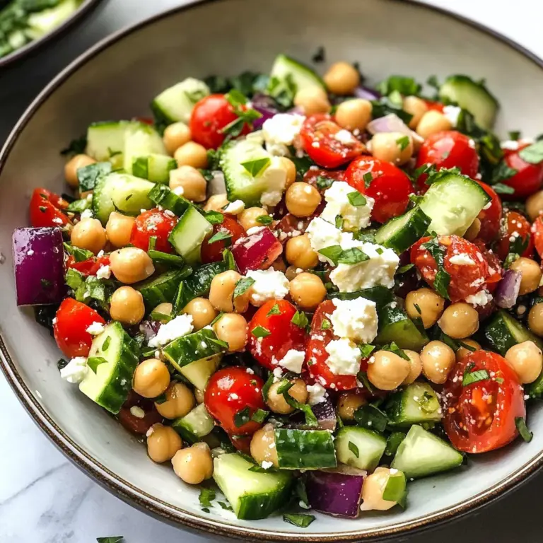 10-Minute Mediterranean Chickpea Salad