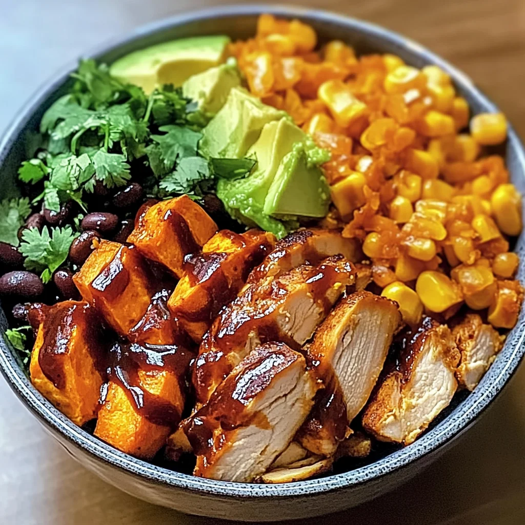BBQ Chicken Sweet Potato Bowl Recipe